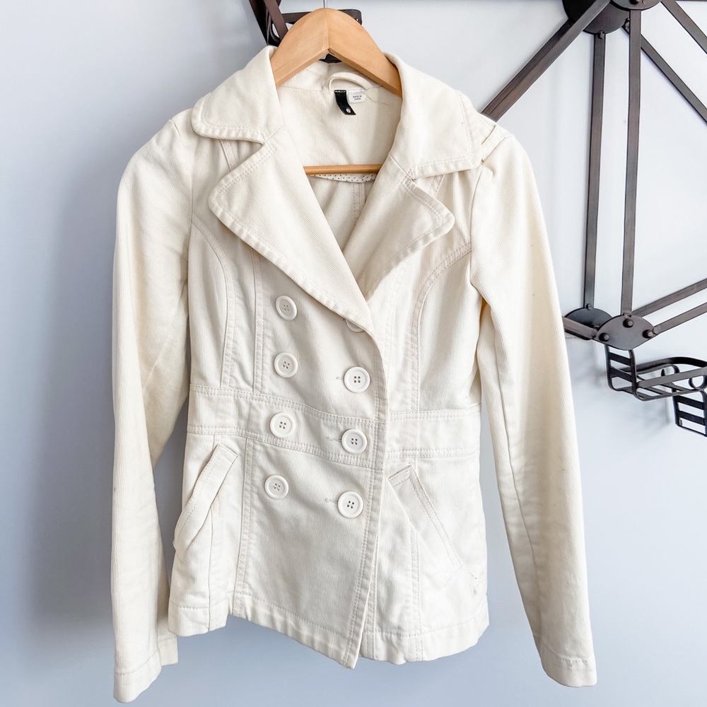 H&M Cord Pea Coat